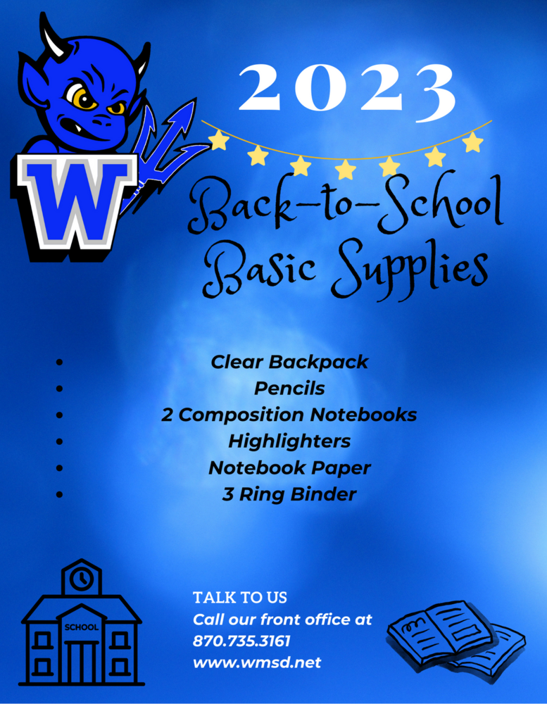 WJHS Basic Supplies List