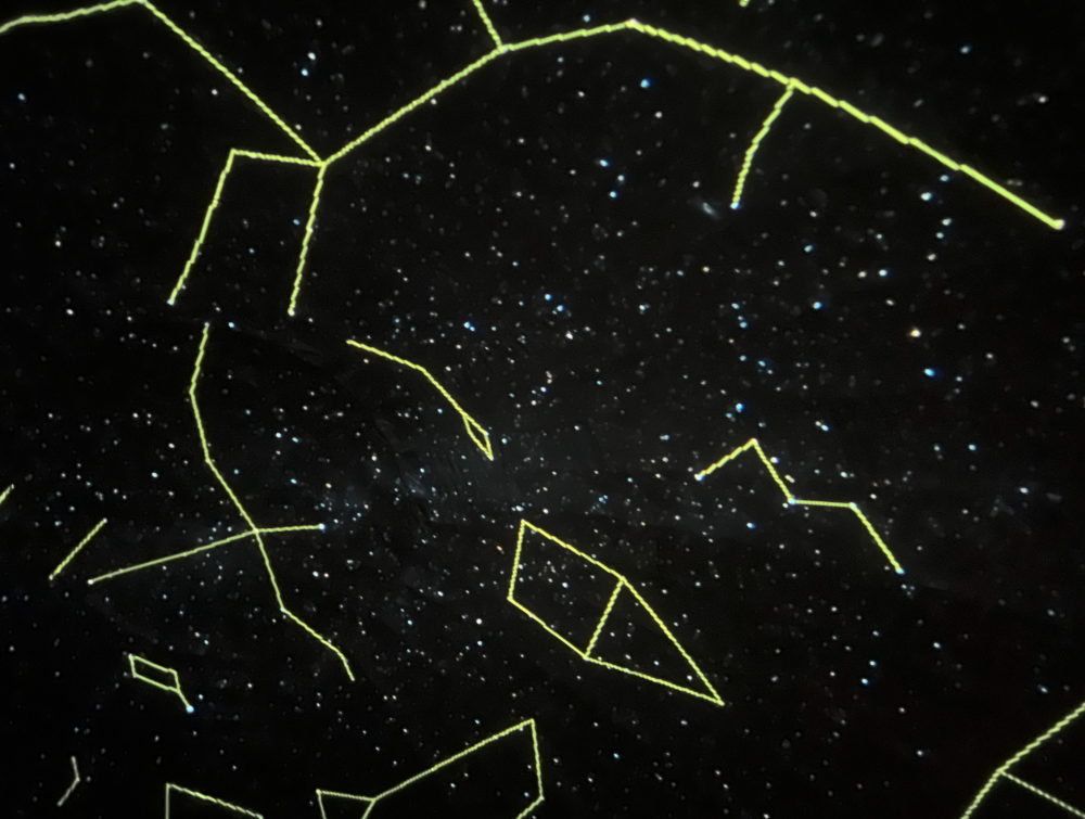 planetarium exhibit of stars