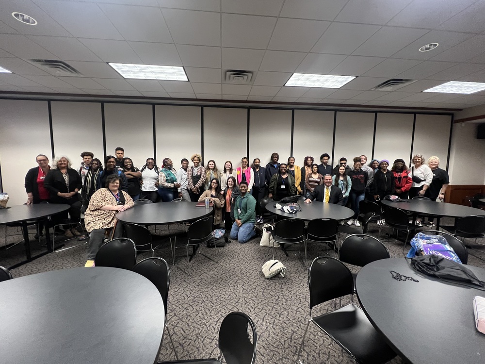 Current students in attendance of fair