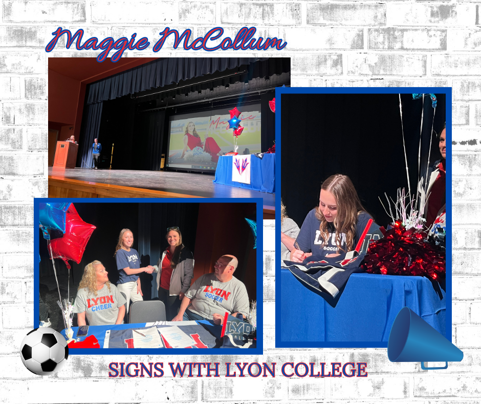 Maggie signing