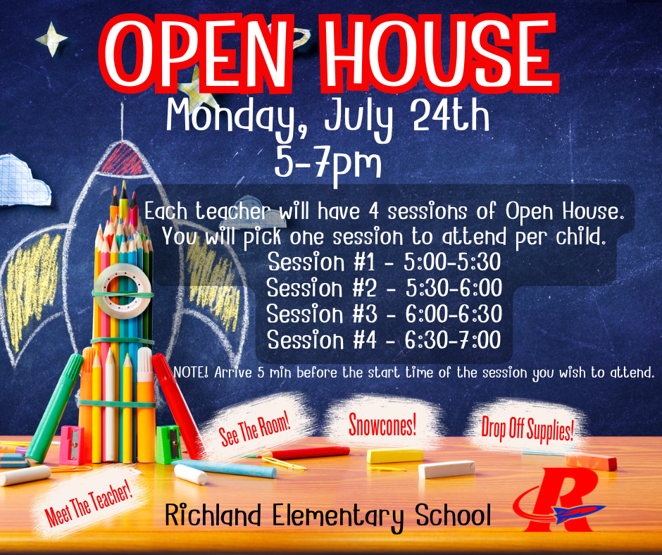 Richland Elementary Open House Richland Elementary