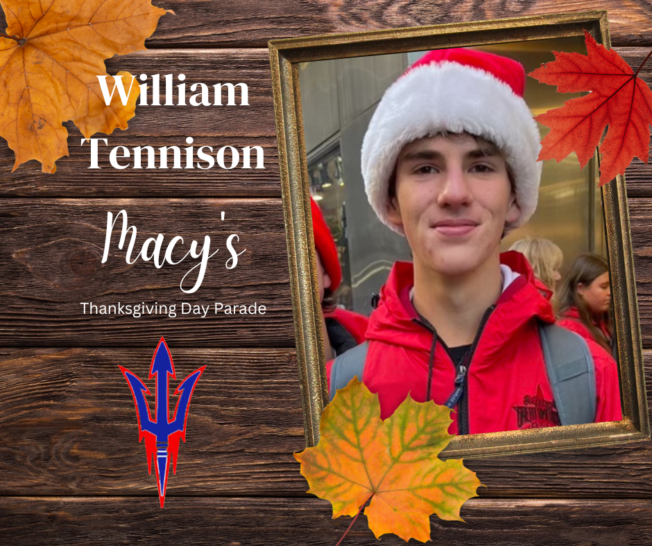 William Tennison to march in Macy's Thanksgiving Day parade
