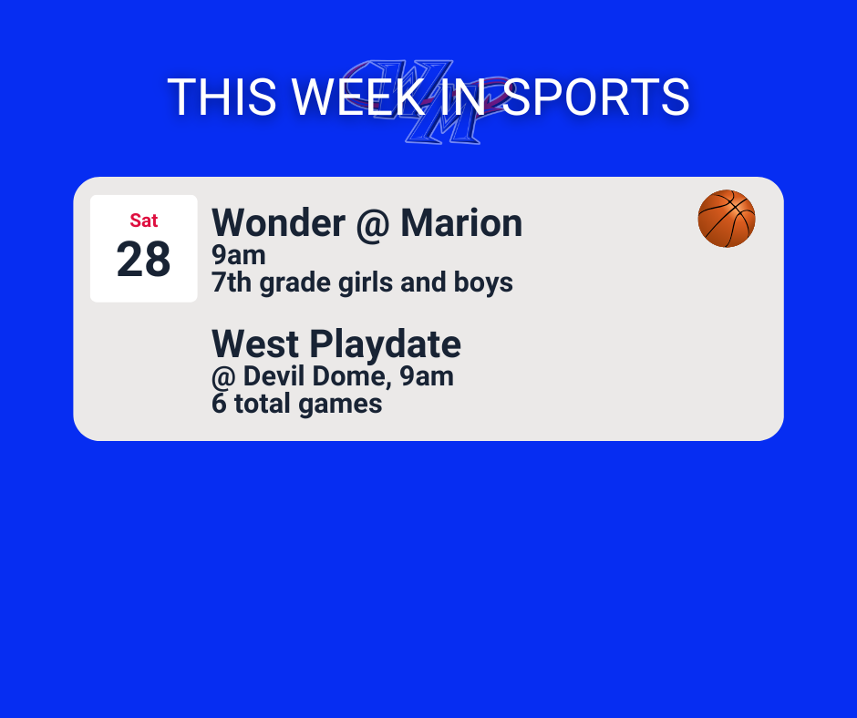 wonder at Marion at 9am, west playdate at 9am devil dome