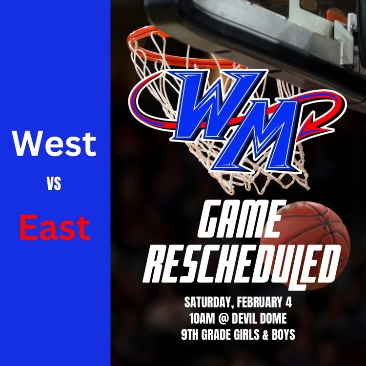 west vs east rescheduled for 2 4 at 10 
