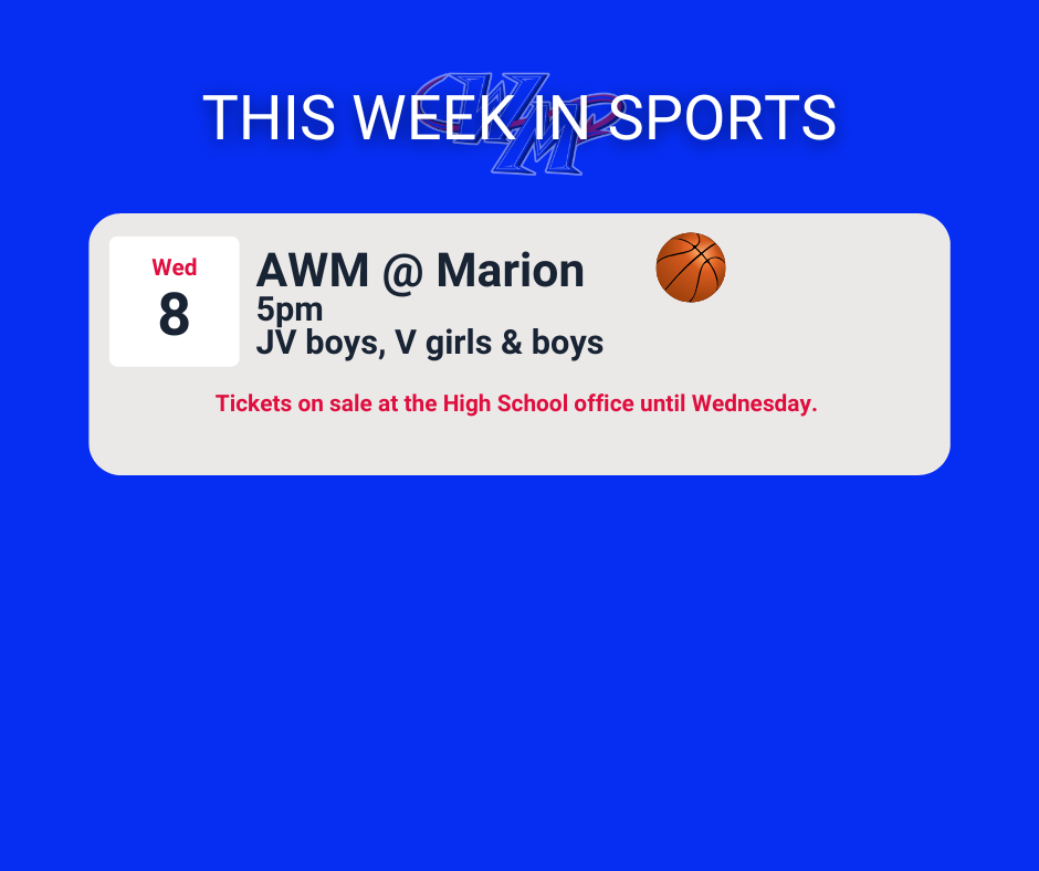 awm vs marion on Wednesday at Marion