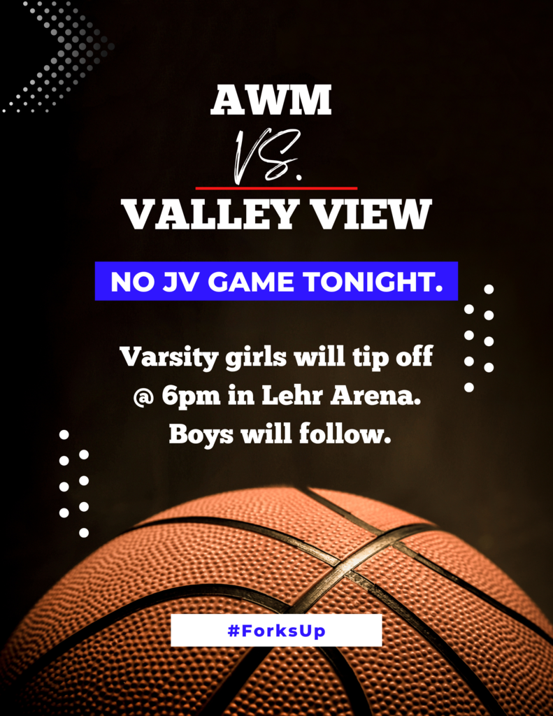No JV game tonight. Tip off at 6 @ lehr