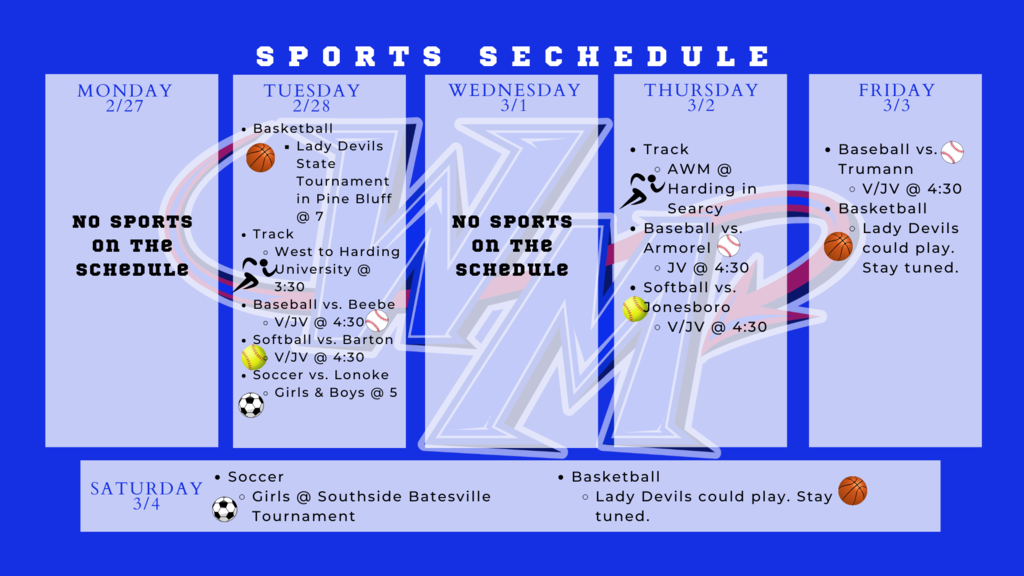 sports schedule