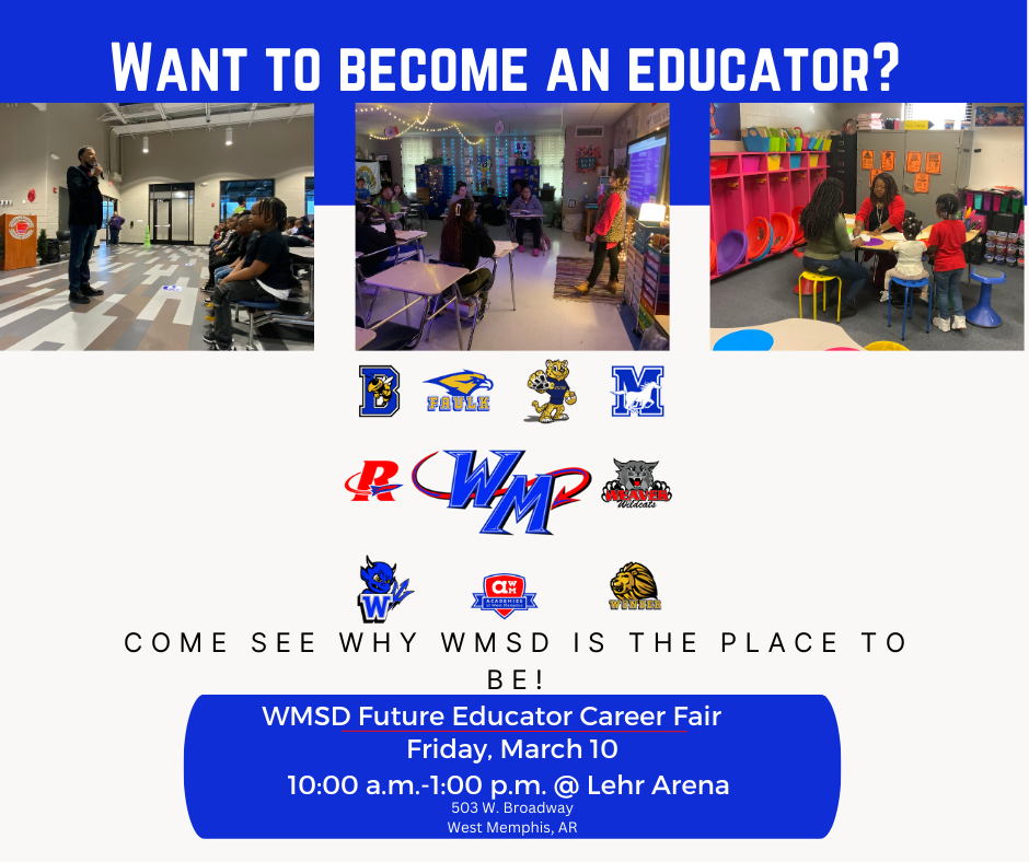 Future Educator Career Fair 3/10 from 10-1 at Lehr Arena