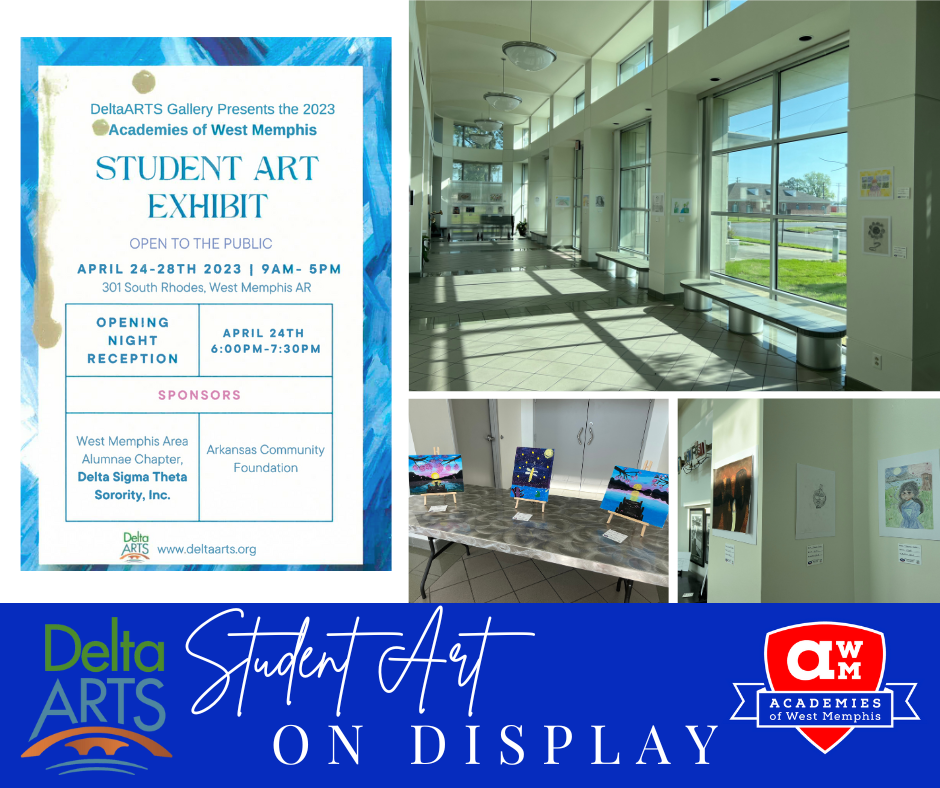 Student Art on display at DeltaARTS